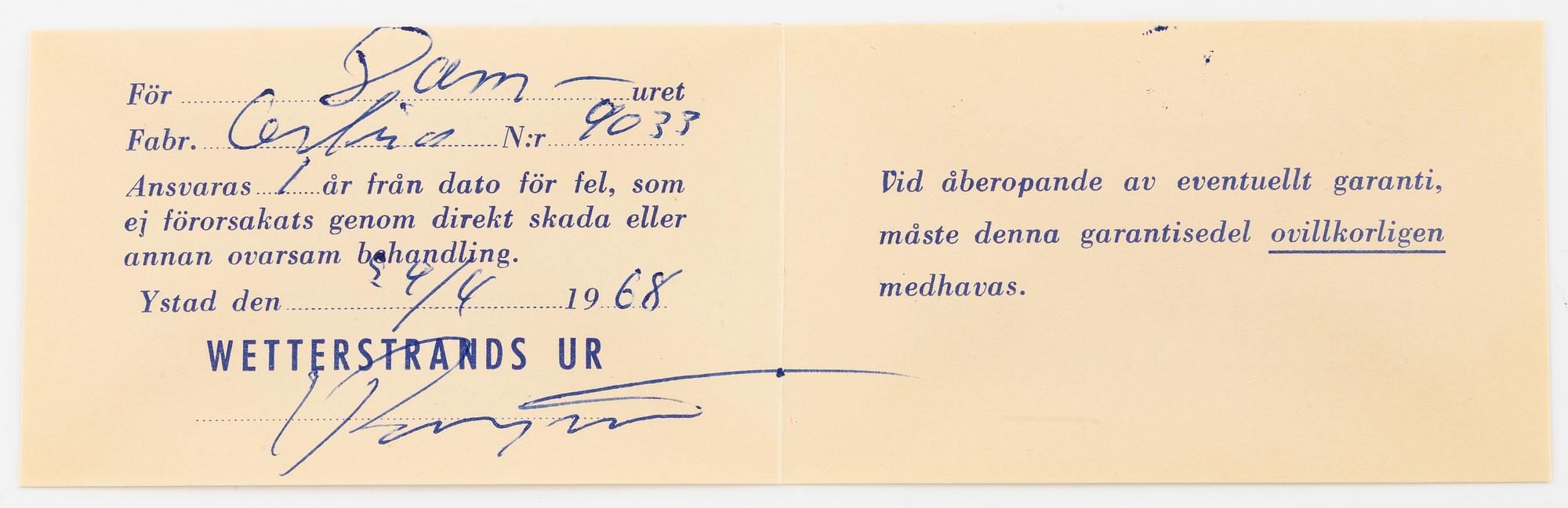 Certina, armbandsur, 17 mm.