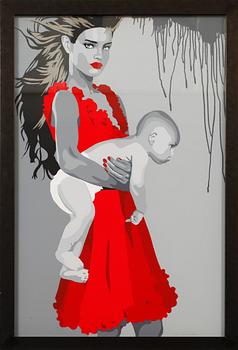SILVIA PAPAS, serigrafi, signerad och numrerad 8/150.