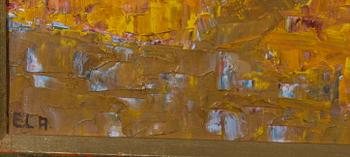 LYNGE-AHLBERG, EINAR. Olja på duk, sign. "E.L.A".