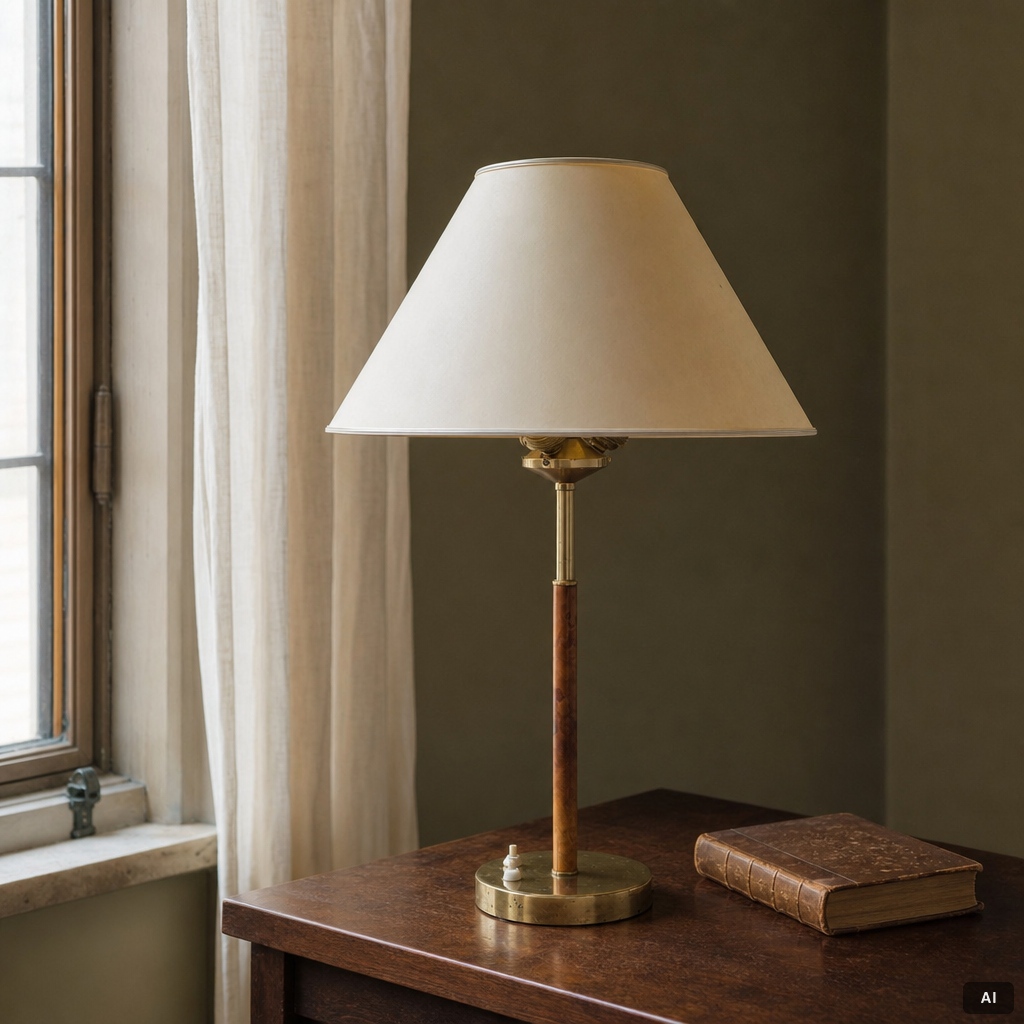 Bertil Brisborg, & Åke Hultgren, a table lamp model 2043, Nordiska Kompaniet, 1940s–50s.