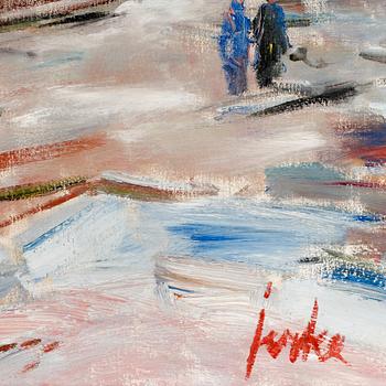 ERIK JERKEN, olja på duk, sign.