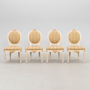 Chairs, 4 pcs, Gustavian style, Johan Ekman, second half of the 20th century.