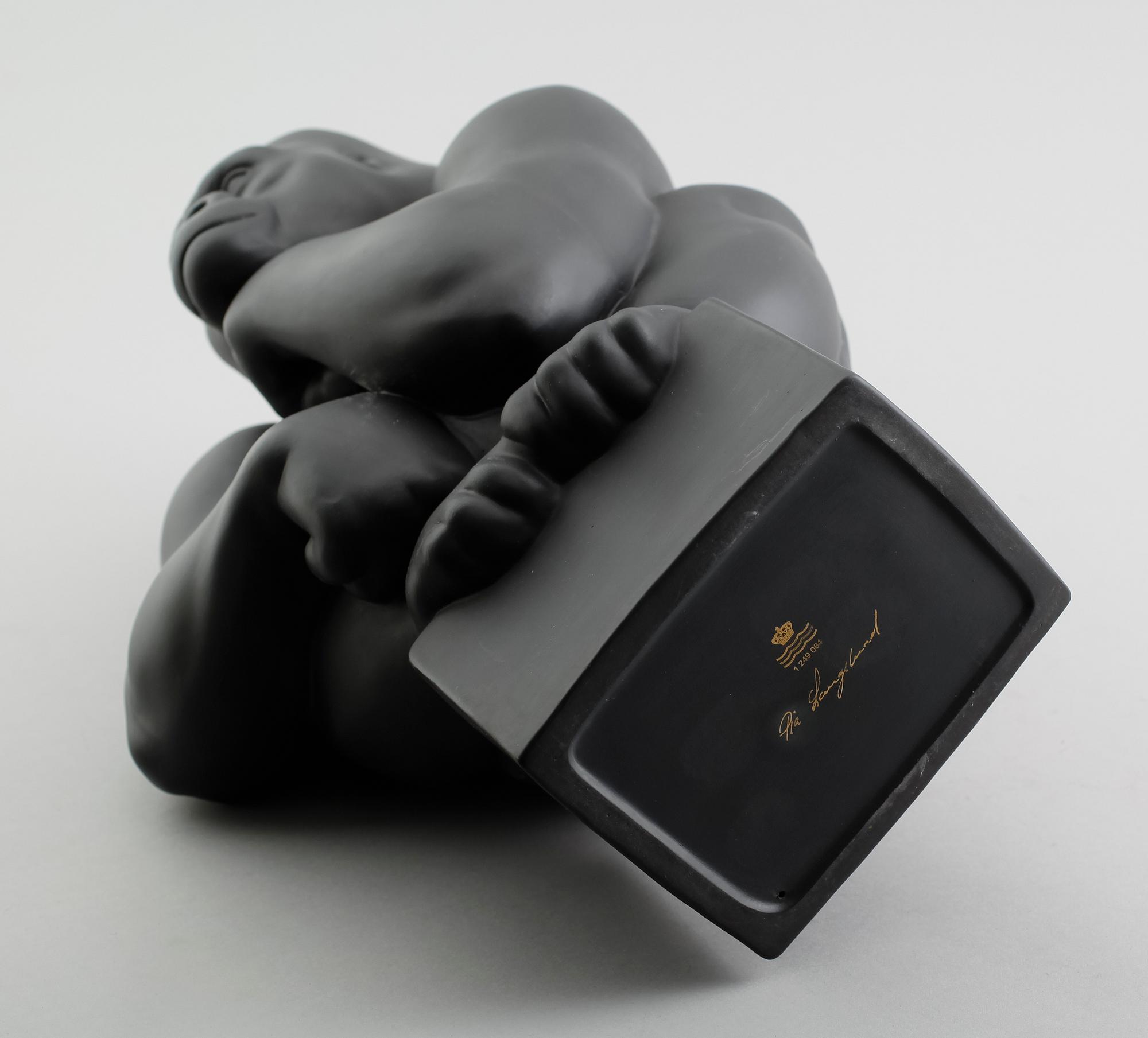 SKULPTUR, porslin, Pia Langelund, Royal Copenhagen, signerad, 1900-/2000-tal.