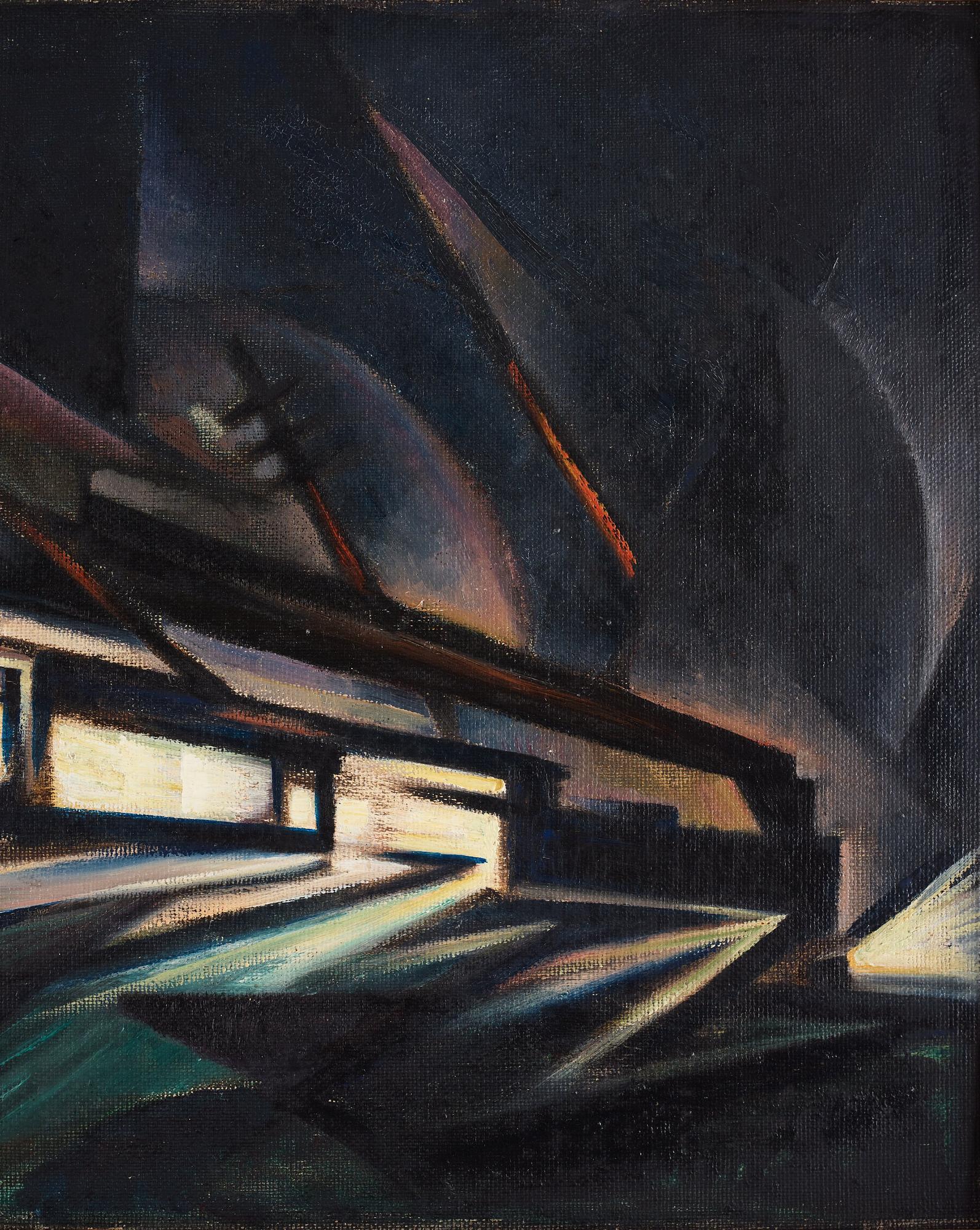 Gösta Adrian-Nilsson, "Snälltåg/Schnellzug".