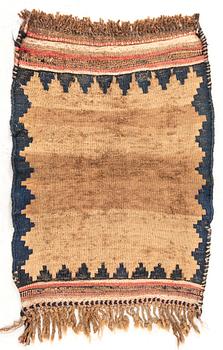 Carpet Shiraz kilim, probably flat weave 50x39 cm.