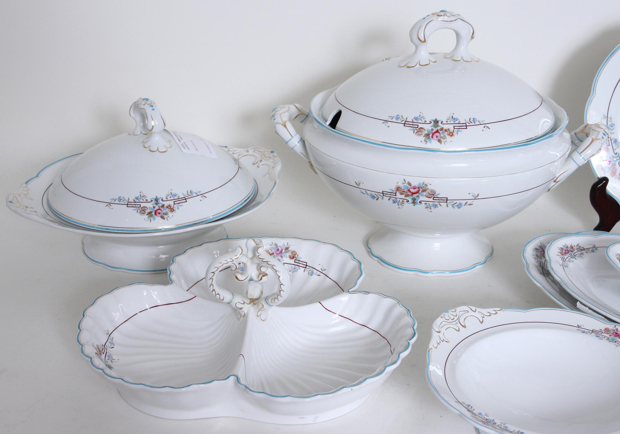 SERVISDELAR, ca 48 st, porslin, "Göta", Rörstrand.