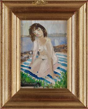 HARRY WICHMANN, olja på pannå, 3 st, signerade, två daterade -78 respektive 72.