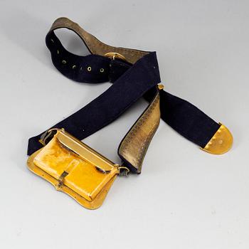 A artillery officers cartridge box 1859 pattern.