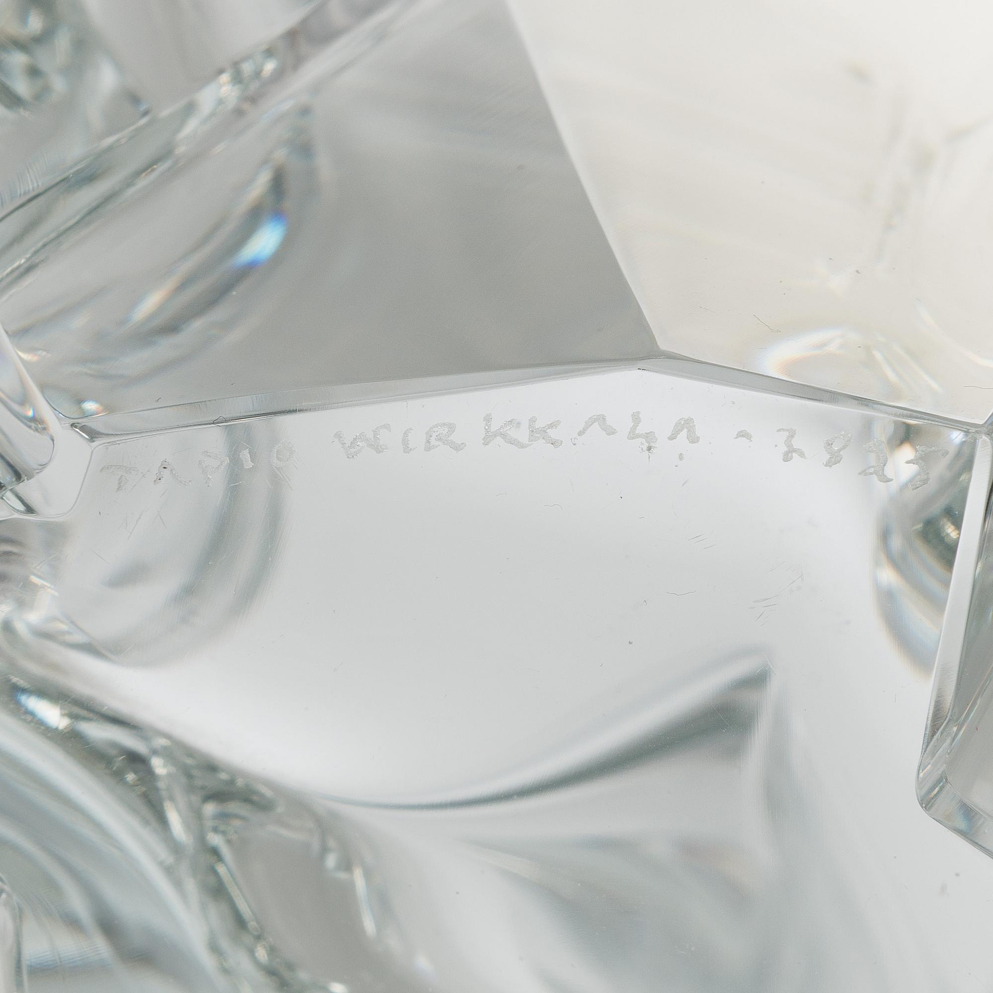 Tapio Wirkkala, vas, "Isberg", signerad Tapio Wirkkala 3825.