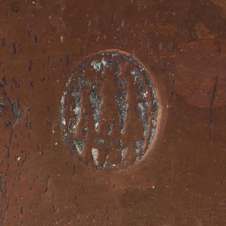 VINKYLARE. Köpenhamn 1762. Senbarock. Sannolikt kopparslagaren/smeden Alexander Terchildsen.