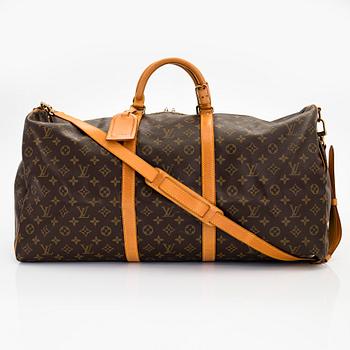 Louis Vuitton, a Monogram Canvas 'Keepall 60 Bandoulière' weekendbag.