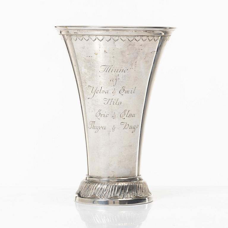 A silver beaker, Bernhard Hertz, Stockholm, Sweden, 1916.