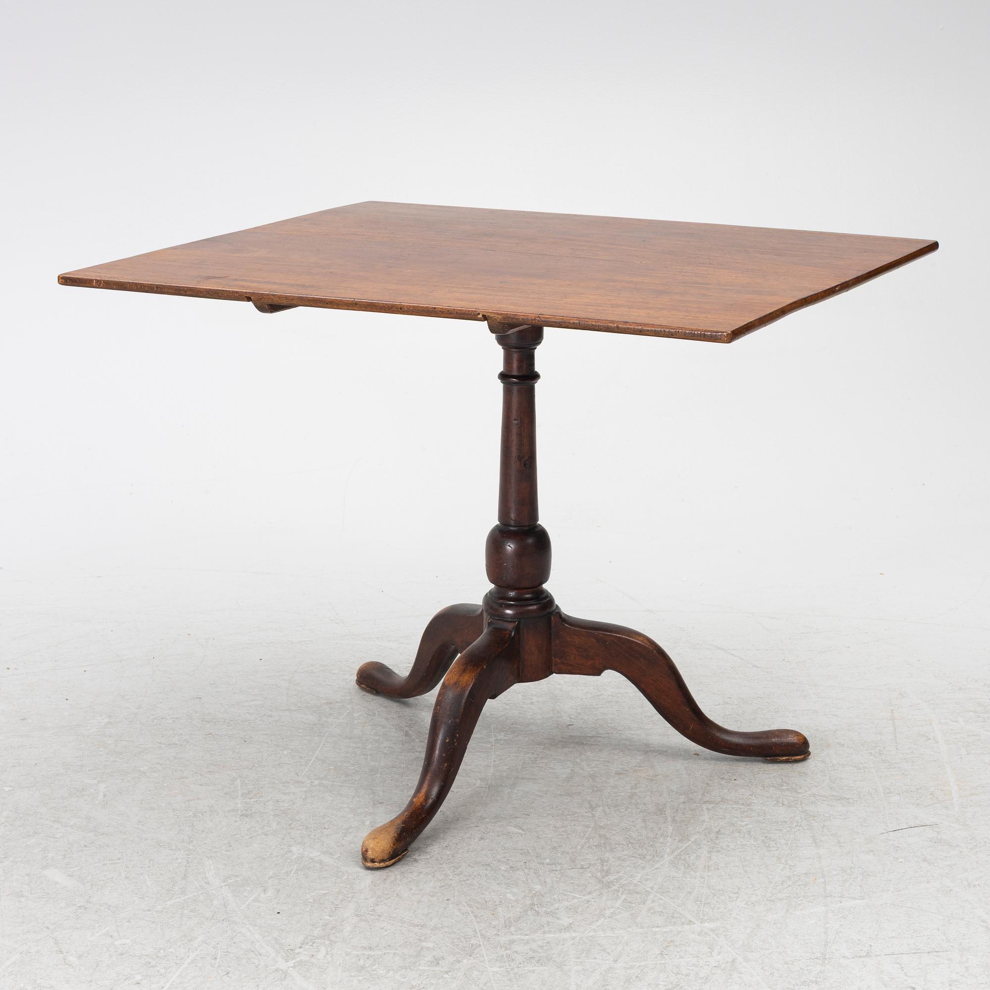 A folding table, first half of the 19th century.