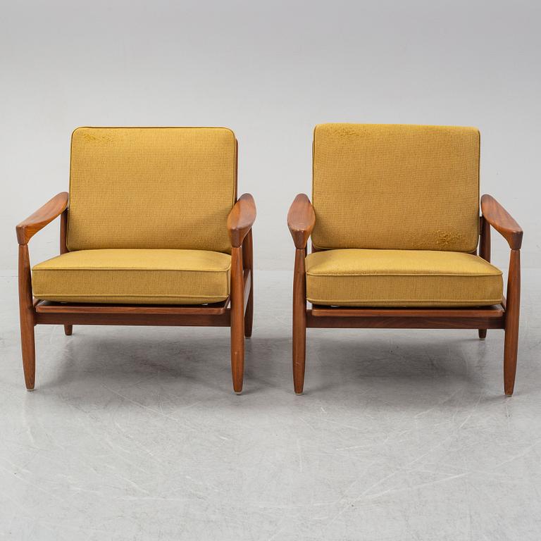 Erik Wörtz, fåtöljer ett
par, ”Kolding” IKEA, 1960-tal.