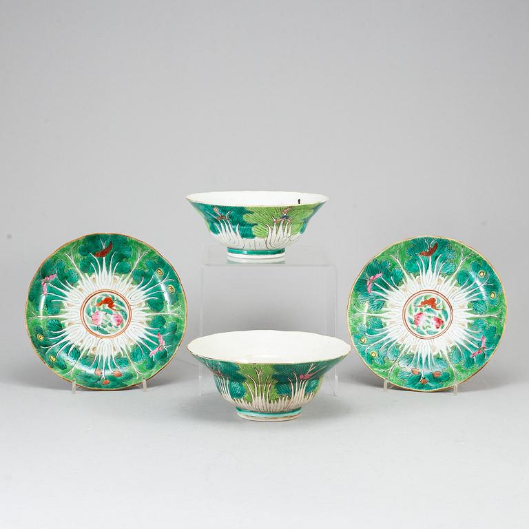 A pair of bowls, late Qing dynasty, circa 1900.