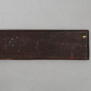A group of three Chinese wooden panels, late Qing dynasty / around 1900.