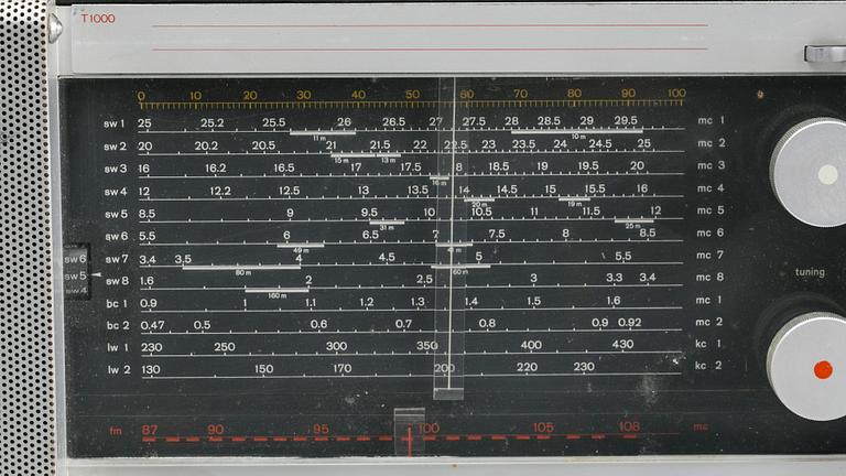 RADIO, Braun T1000, designed by Dieter Rams for Braun 1962.