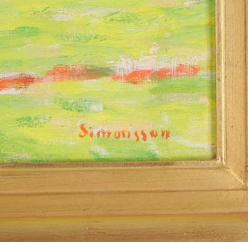 BIRGER SIMONSSON, olja på duk, signerad.