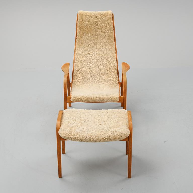 Yngve Ekström, a 'Lamino' easy chair with stool for Swedese.