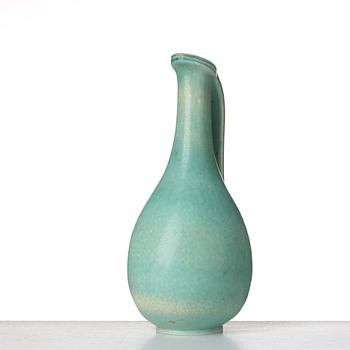 Gunnar Nylund, a stoneware ewer, Rörstrand, and a vase by unknown designer, mid 20th century.