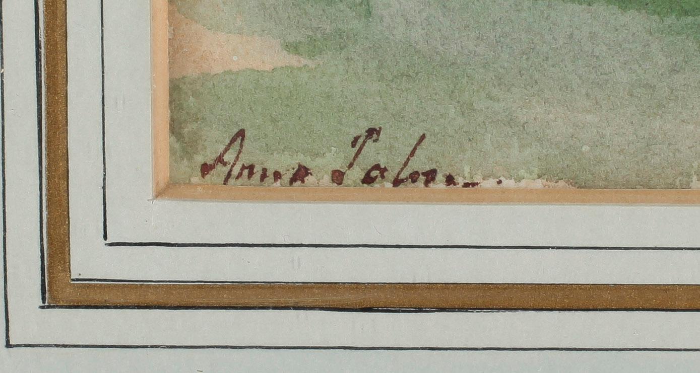 ANNA PALM DE ROSA, akvarell, sign.