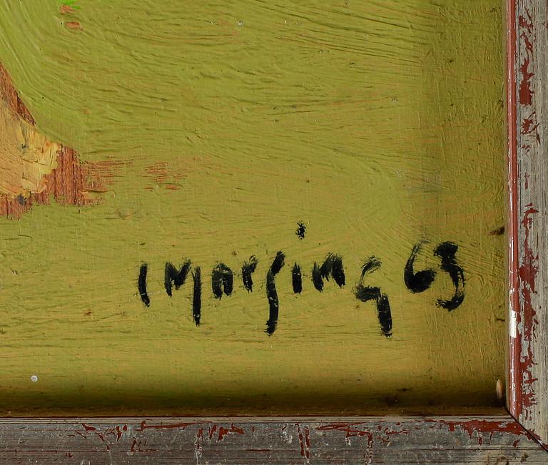 IVAR MORSING, olja på pannå, signerad och daterad -63.