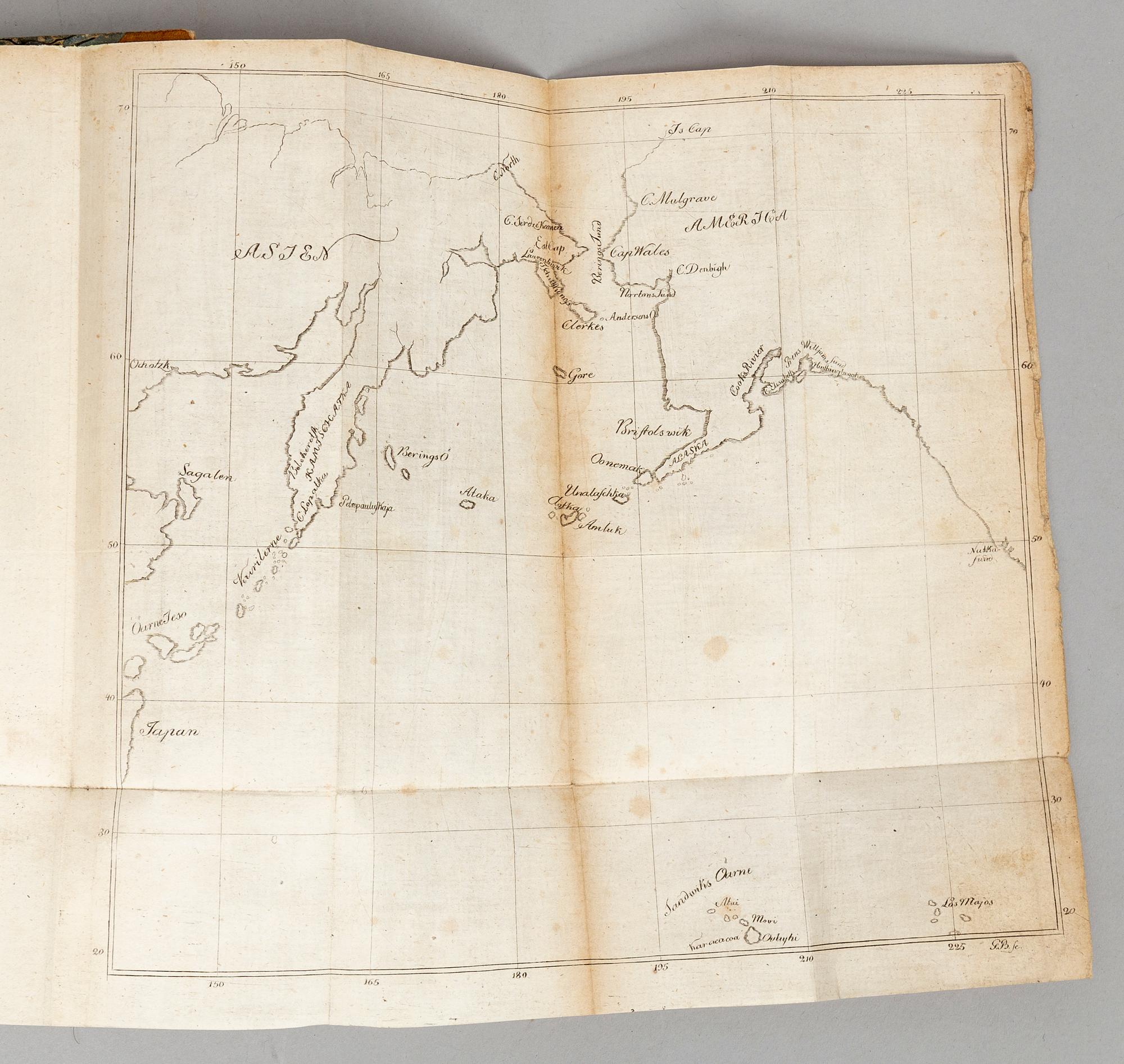 Cook’s second and third voyages, in Swedish, 1783 & 1787.