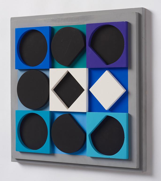 Victor Vasarely, "Topaze Noire Negatif".