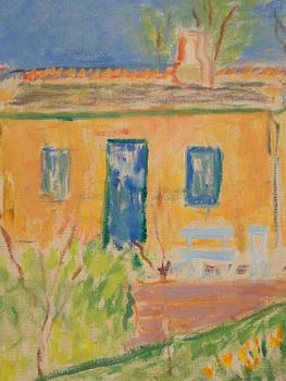 Ivan Ivarson, Yellow house in summer landscape.