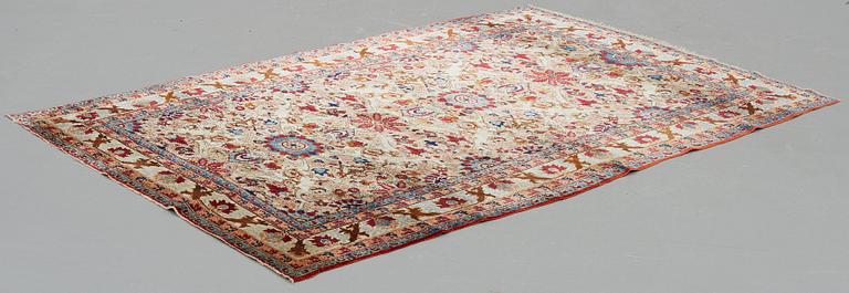 MATTA, antik silke Feraghan/Keshan sannolikt, ca 215,5 x 144,5 cm.