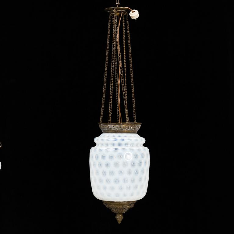 A ca 1900 ceiling light.