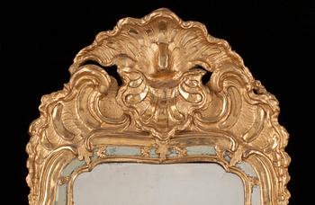 A Swedish Rococo 18th century mirror.