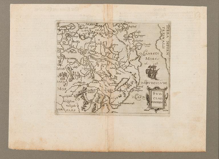A MAP, "Sveciae Regnum", Giovanni Botero, ca 1596/97.