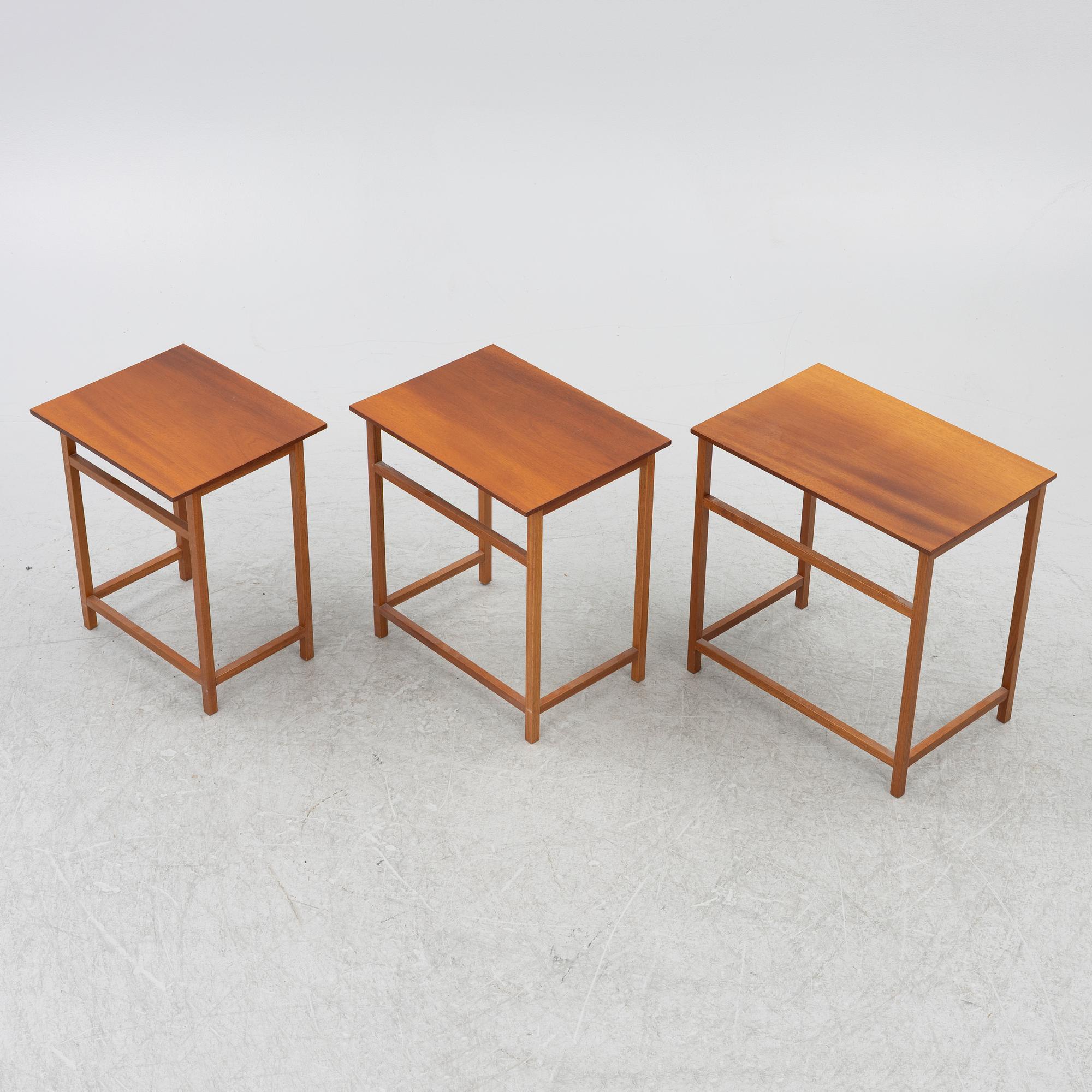 Josef Frank, set table, 3 pieces, model B 618, Svenskt Tenn, ca 1990.