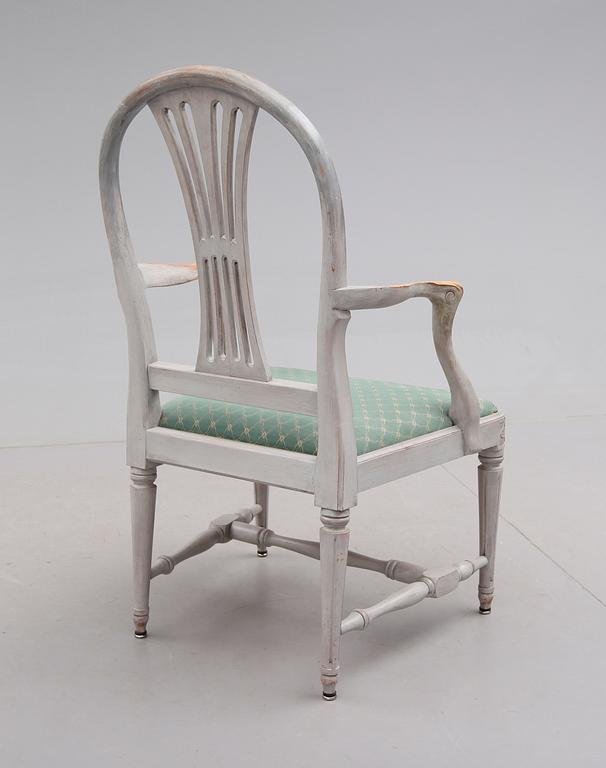 KARMSTOL, gustaviansk stil, 1900-talets andra hälft.