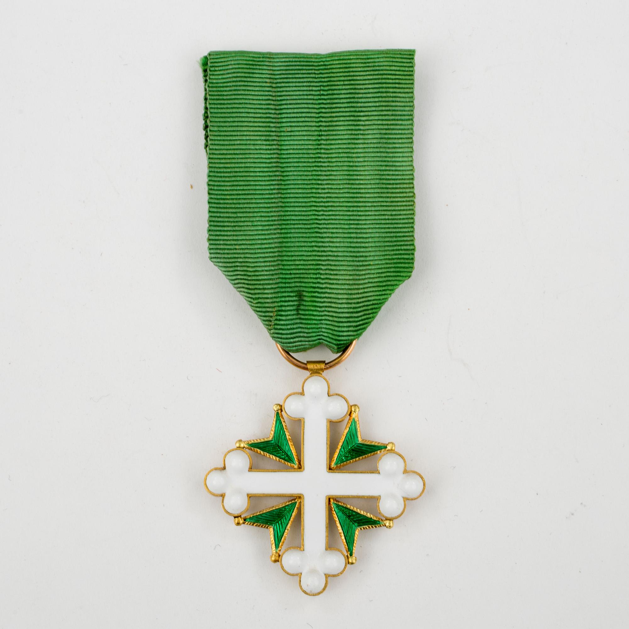ORDER OF ST. MAURICE AND ST. LAZARUS, guld, emalj, Italien.