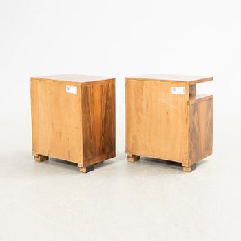 Nightstands, a pair, first half of the 20th century.