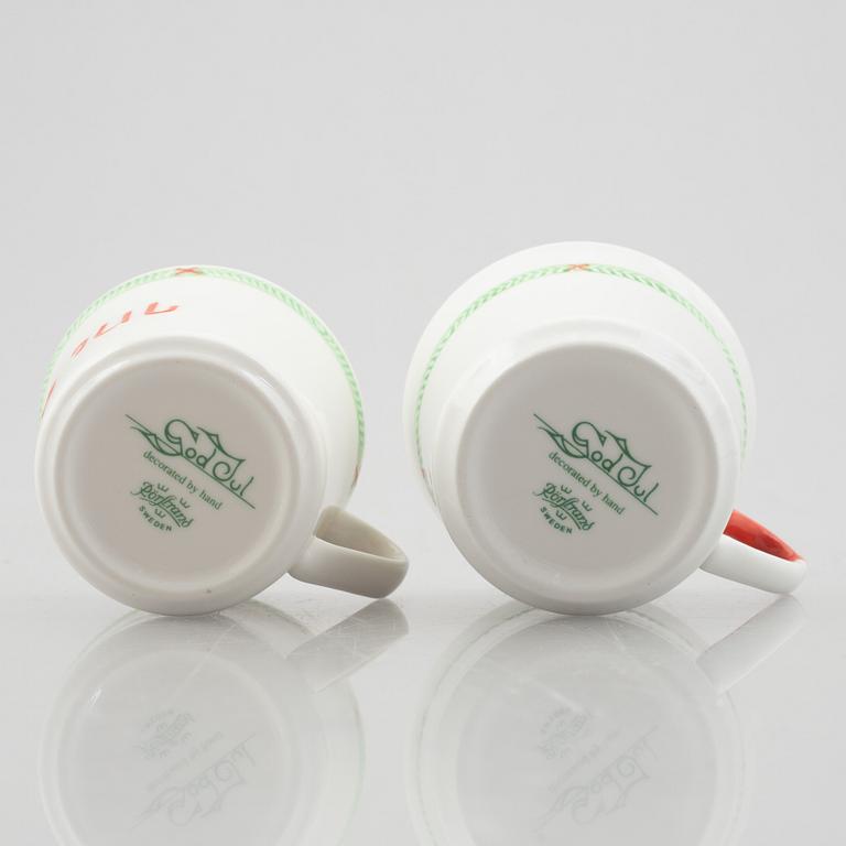 Julservis, 62 delar, porslin, "God Jul", Rörstrand/old Gustavsberg.