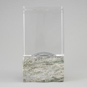 JAN JOHANSSON, a glass sculpture from Orrefors, signed, 2001.