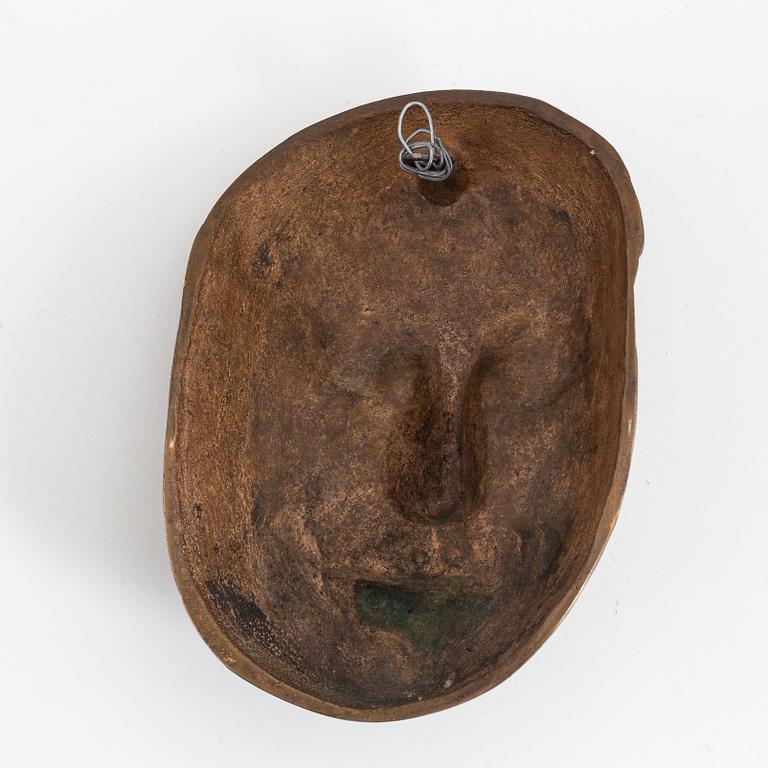 Karl XII:s dödsmask, brons, troligen Finspångs bruk, 1900-tal.