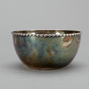 SKÅL, silver, G Fröberg, Stockholm,  1923. vikt 198 gram.