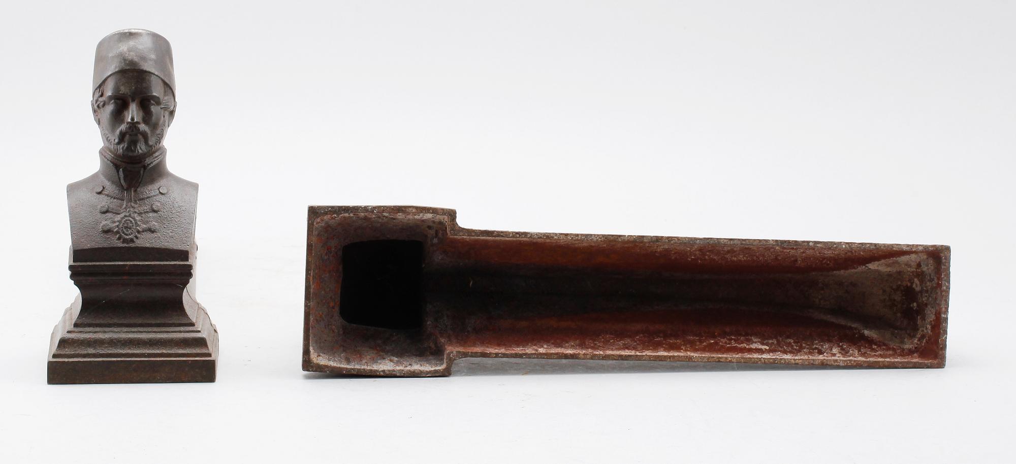 ELDHUNDAR, 1 par, gjutjärn, 1900-tal.