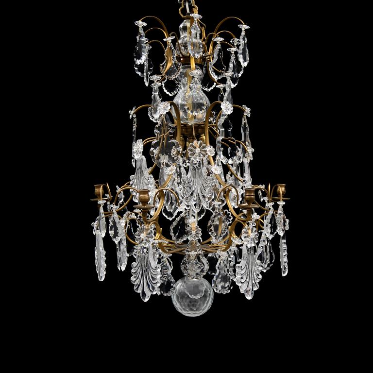 LJUSKRONA, barockstil, 1900-talets andra hälft. Höjd ca 85 cm.