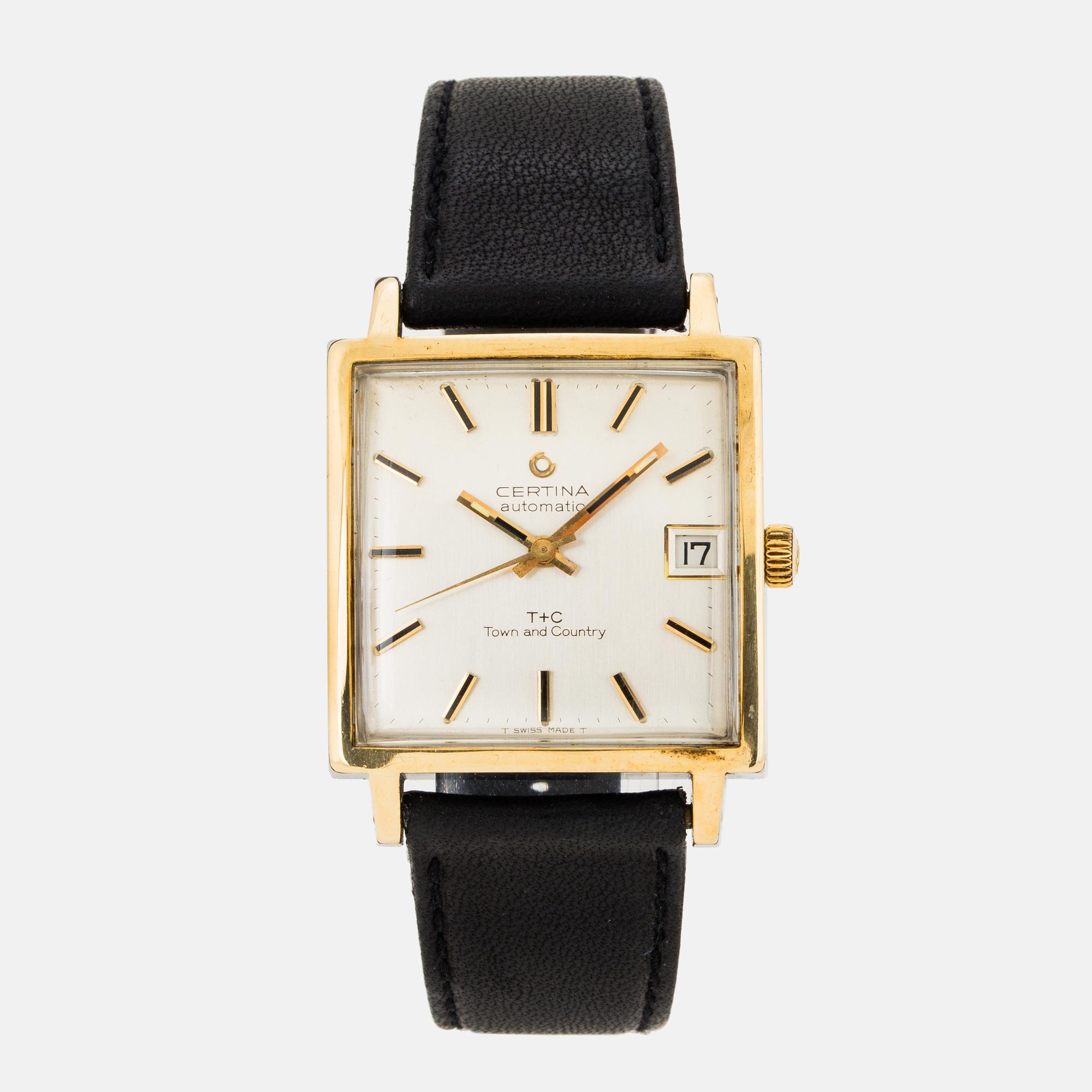CERTINA, T+C, Town and Country, wristwatch, 30,5 x 30,5 (40,5) mm,