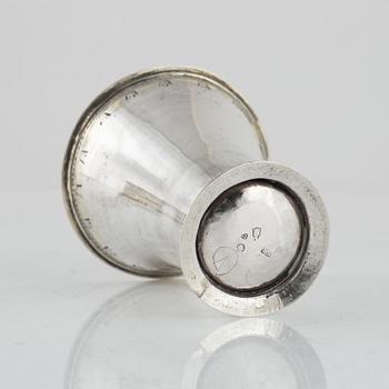 A Swedish 18th Century silver beaker, marks of Isak Sauter, Stockholm 1761.