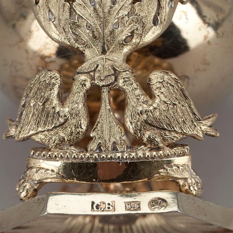 SALTKAR, silver, empire, S:t Petersburg Ryssland 1800-talets början. Vikt 93 g.