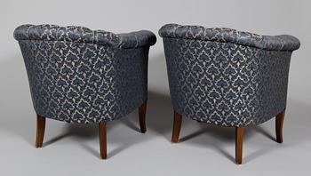 FÅTÖLJER, 1 par, 1900-talets mitt.