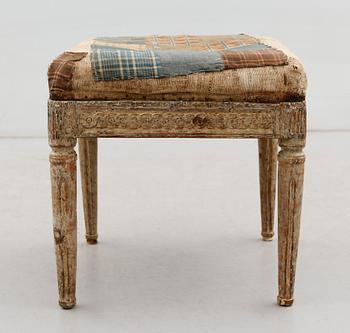 TABURETT, gustaviansk, 1700-talets slut.