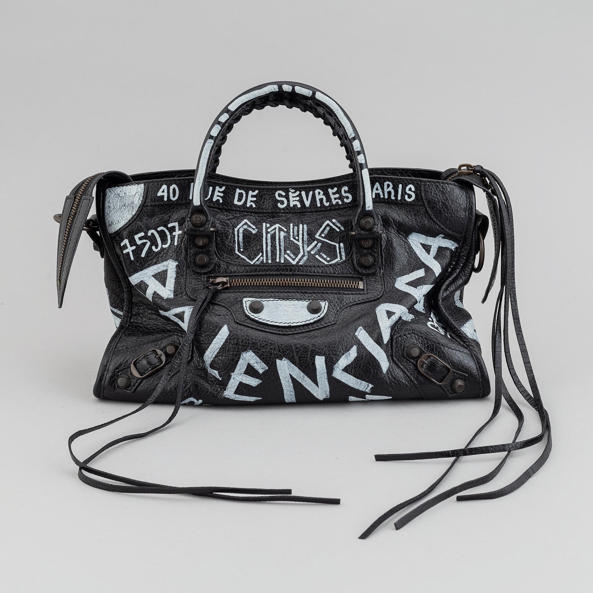 BALENCIAGA, "Grafitti City Bag",