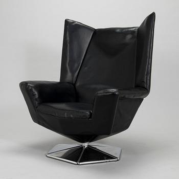 Voitto Haapalainen, fåtölj, "Prisma T-66", Tehokaluste Oy 1970-tal.